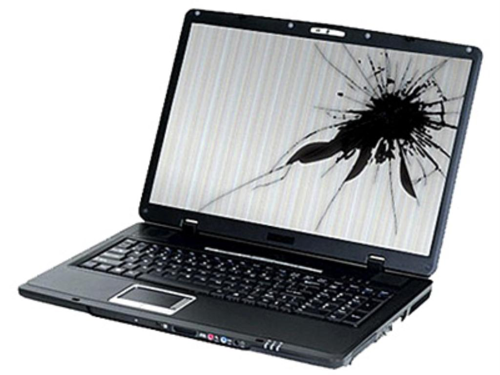 broken laptop screen